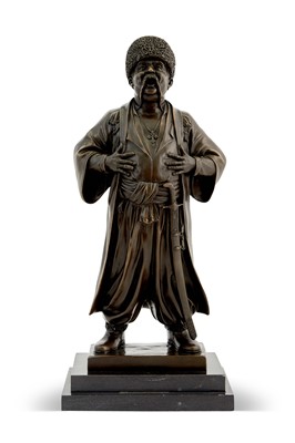 Lot 166 - Bronze Figure of a Ukrainian Man