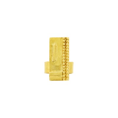 Lot 214 - Jean Després Gold Ring, France