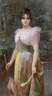 Lot 27 - Timoleon Marie Lobrichon French, 1831-1914 A...