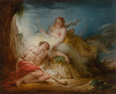 Lot 531 - Follower of Francois Boucher Diana and...