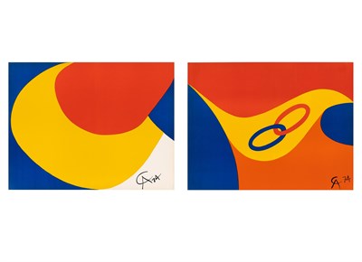 Lot 14 - Alexander Calder (1898-1976) FLYING COLORS Two...
