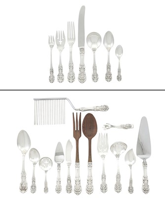 Lot 518 - Reed & Barton Sterling Silver "Francis I" Pattern Flatware Service