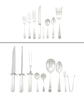 Lot 546 - International Silver Co. Sterling Silver "Berkeley" Pattern Flatware Service