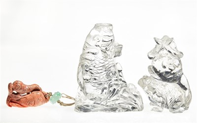 Lot 82 - Three Chinese Carvings
