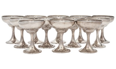 Lot 1013 - Set of Twelve Wallace Sterling Silver Coupes