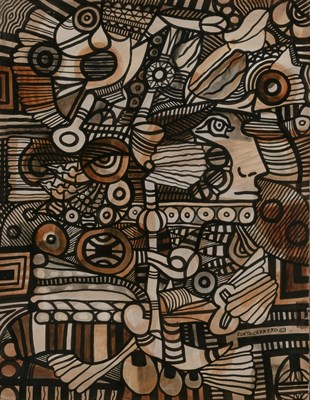 Lot 139 - Rene Portocarrero Cuban, 1912-1985 Untitled,...