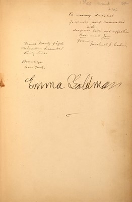 Lot 248 - GOLDMAN, EMMA Living my Life. New York: Knopf,...
