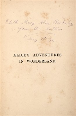 Lot 88 - CARROLL, LEWIS [=DODGSON, CHARLES LUTWIDGE]...
