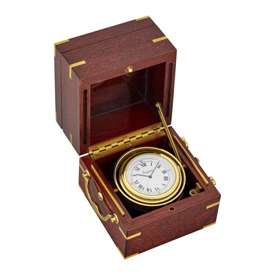 Lot 207 - Asprey Gilt-Metal Desk Clock