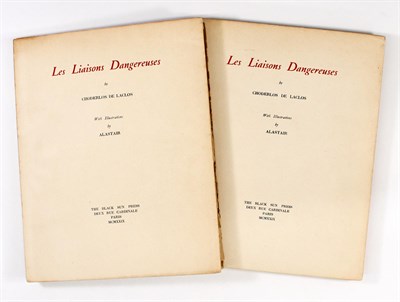 Lot 198 - [BLACK SUN PRESS]
De LACLOS, CHODERLOS. Les Liaisons Dangereuses.