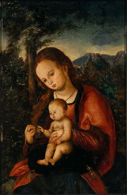 Lot 504 - Follower of Lucas Cranach the Elder Madonna...