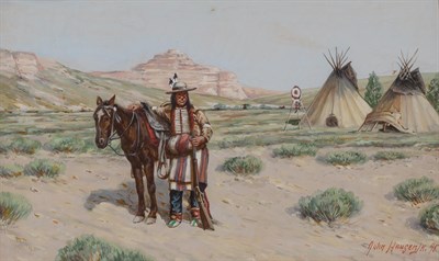 Lot 1136 - John Hauser American, 1859-1913 Preparing for...