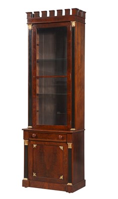 Lot 79 - Regency Part-Ebonized and Parcel-Gilt Mahogany Bookcase