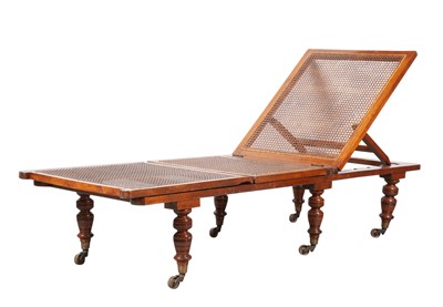 Lot 81 - English Mahogany Adjustable Chaise Longue