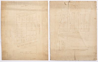Lot 39 - Two manuscript maps copied from surveys by Goerck and Maerschalk