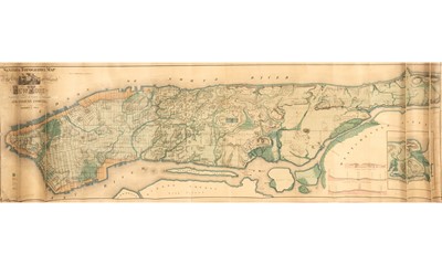 Lot 69 - Viele's map of the underground waterways of New York City