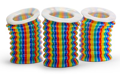 Lot 133 - Three Fulvio Bianconi Blown Glass I Baloni del Redentor Vases