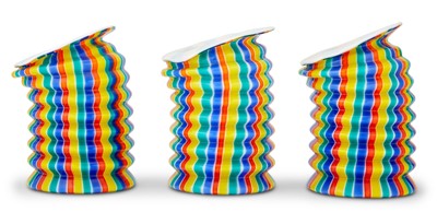 Lot 134 - Three Fulvio Bainconi Blown Glass I Baloni del Redentor Vases