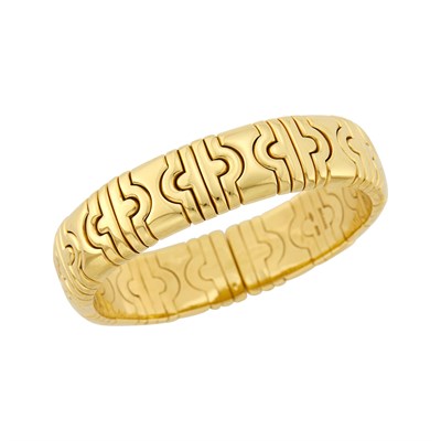 Lot 107 - Bulgari Gold 'Parentesi' Bracelet