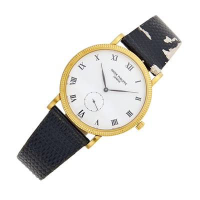 Lot 104 - Patek Philippe Gold 'Calatrava' Wristwatch, Ref. 3919