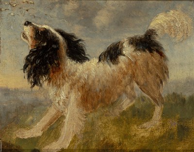 Lot 1067 - British School 19th Century A Playful Spaniel...