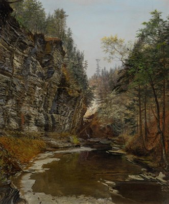 Lot 1073 - James Hope American, 1818-1892 Frowning Cliff,...