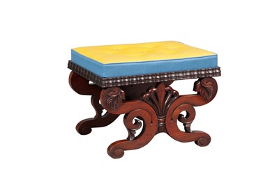 Lot 68 - Classical Mahogany Curule Stool