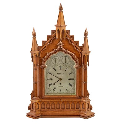 Lot 710 - Victorian Gothic Revival Style Carved Oak...