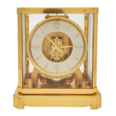 Lot 263 - Jaeger-LeCoultre Gilt-Bronze and Glass Atmos...