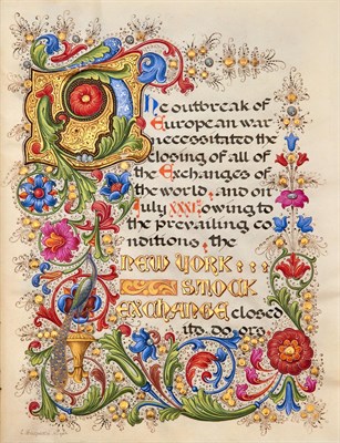 Lot 261 - [NEW YORK STOCK EXCHANGE] A remarkable group...