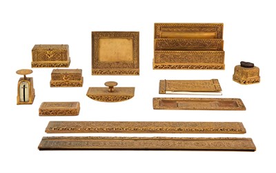 Lot 249 - Tiffany Studios Bronze Venetian Pattern Twelve-...