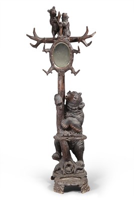 Lot 202 - Black Forest Carved Wood Hall Tree Early 20th...