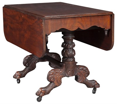 Lot 231 - Classical Mahogany Drop-Leaf Table Second...