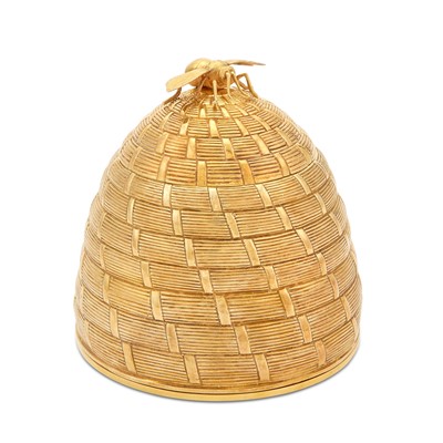 Lot 170 - Elizabeth II Novelty Sterling Silver-Gilt Honey Skep