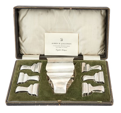 Lot 183 - George V Sterling Silver Asparagus Set