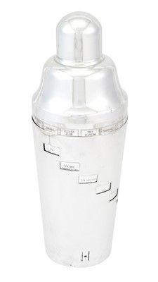 Lot 105 - Napier Silver Plated Dial-a-Drink Cocktail Shaker
