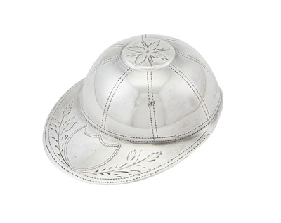 Lot 197 - Novelty George III Sterling Silver Jockey Cap Caddy Spoon