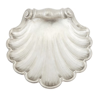 Lot 158 - Tiffany & Co. Italian Sterling Silver Shell-Form Dish