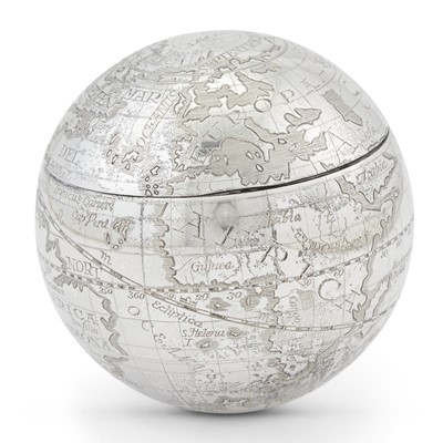 Lot 154 - Tiffany & Co. Sterling Silver Globe Box