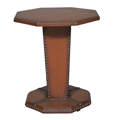 Lot 286 - Leather Clad Occasional Table