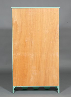 Lot 5026 - Bette Midler: Green Painted Wood Open Bookcase