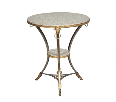 Lot 142 - Louis XVI Style Bronze and Steel Guéridon