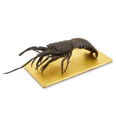 Lot 821 - A Japanese Bronze Okimono of a Spiny Lobster