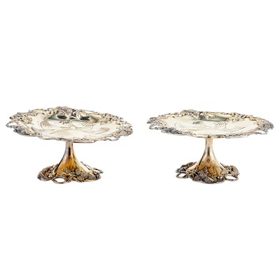 Lot 179 - Pair of Tiffany & Co. Sterling Silver Compotes