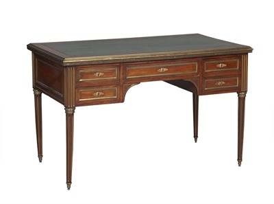Lot 99 - Louis XVI Style Gilt-Metal Mounted Mahogany Desk