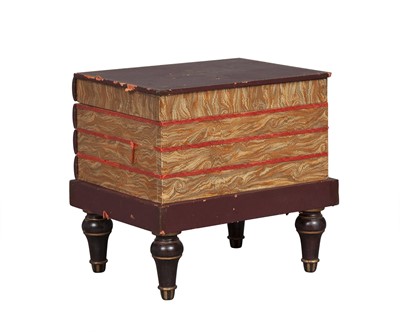 Lot 103 - Faux Book-Form Occasional End Table