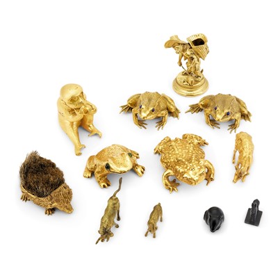 Lot 123 - Group of Gilt-Metal Animals