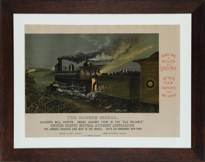 Lot 1018 - Currier & Ives, publishers THE DANGER SIGNAL:...