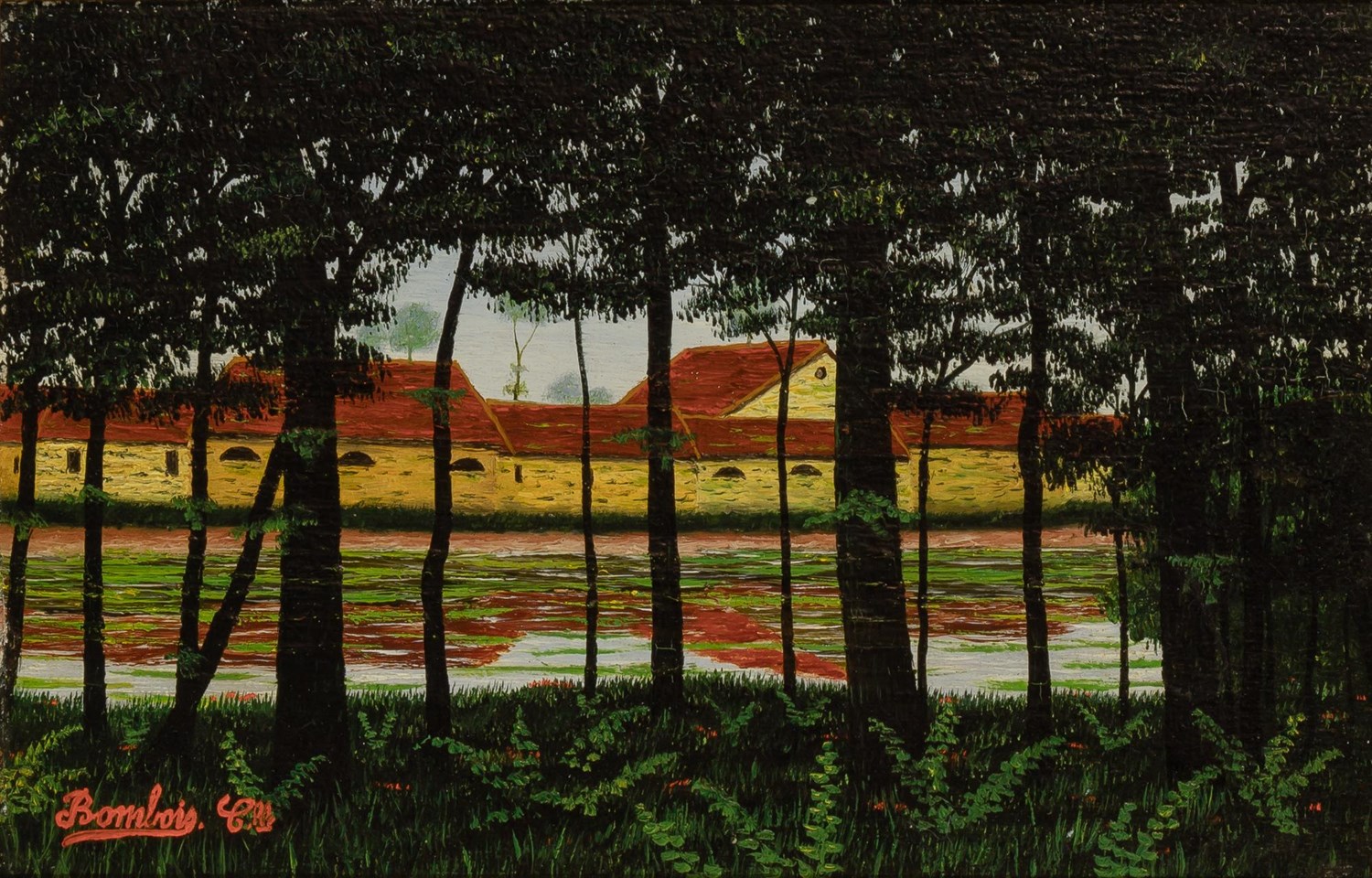 Lot 9 - Camille Bombois French, 1883-1970 Ferme a...