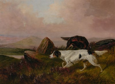 Lot 1010 - Colin Graeme British, 1858-1910 Setters on...